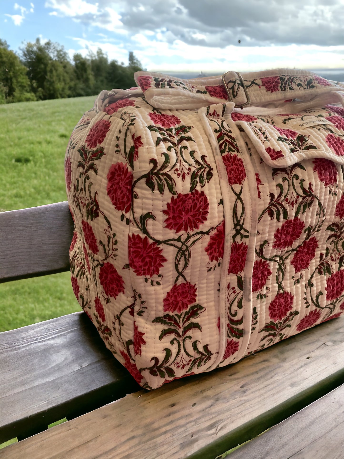 Pink Dahlia - Weekender Duffel Bag