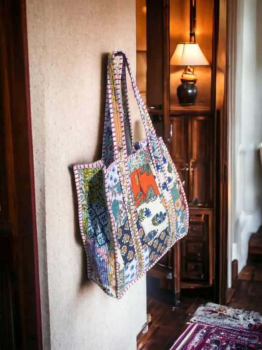 Rangrez - Large Patchwork tote bag