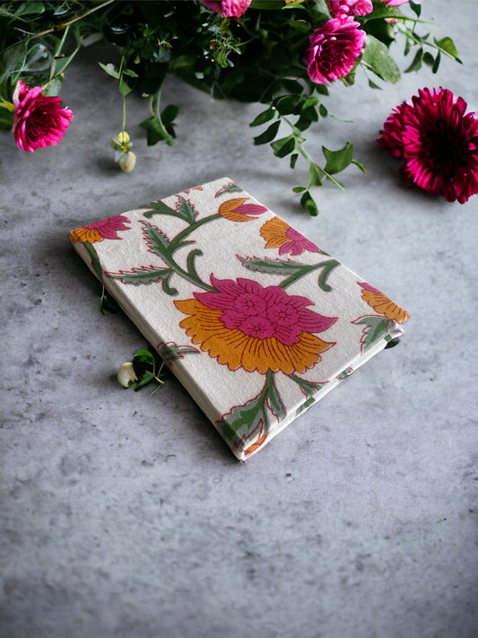 Spring flower - Recycled paper notebook