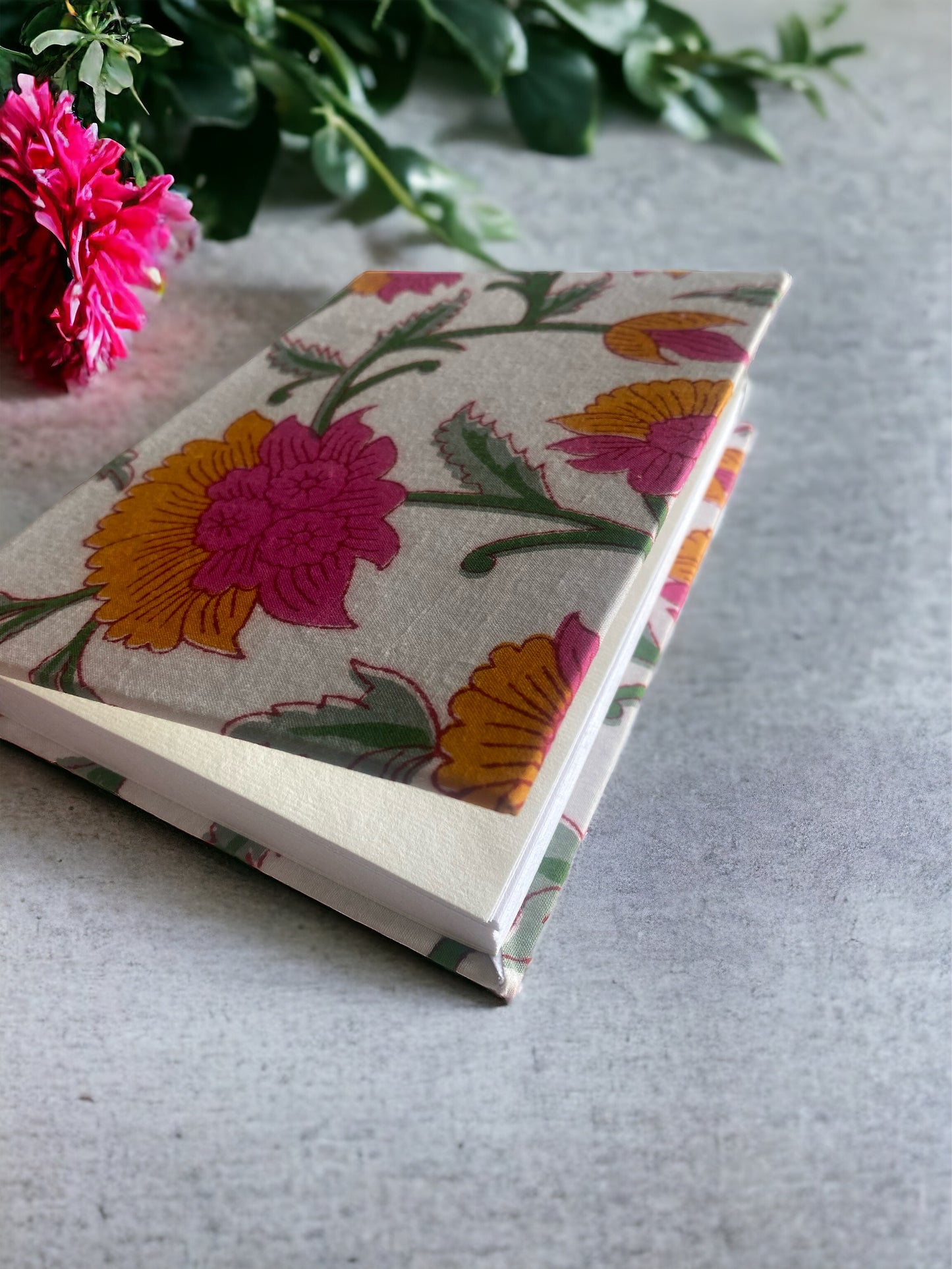 Spring flower - Recycled paper notebook