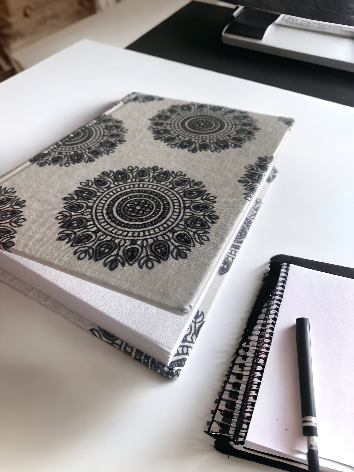 Grey Chakra - Recycled paper notebook